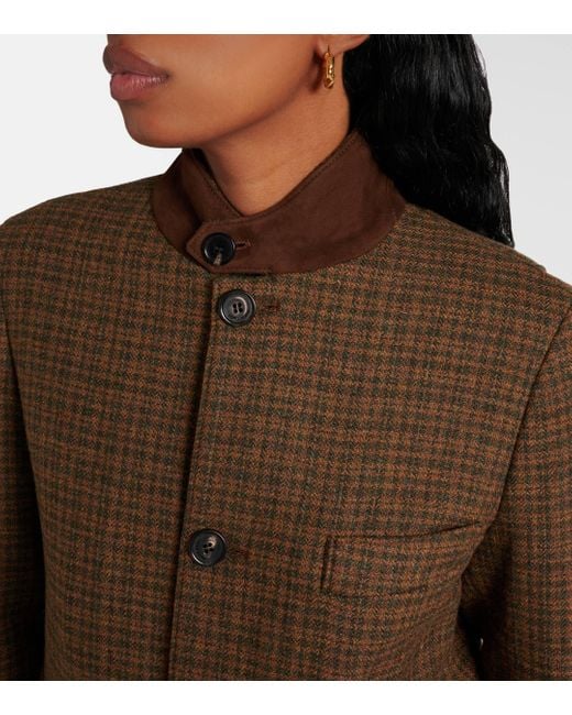 Loro Piana Brown Roadster Wool, Cashmere, And Mohair Jacket