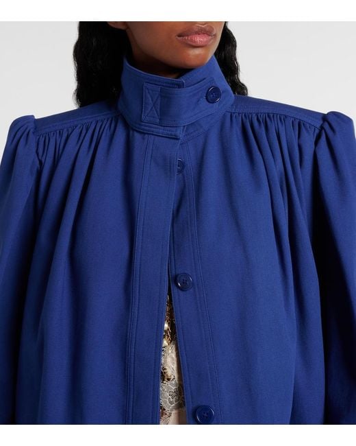 ジャケット Chloe INDIGO COTTON CANVAS JACKET Chloé Chloé Indigo Canvas Jacket - Jackets - BeyondStyle