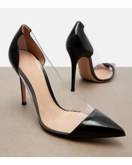 Gianvito Rossi Black Gianvito Leather-Trimmed Pumps