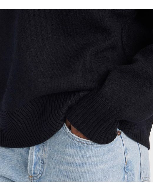 AMI Black Ami De Cour Virgin Wool Sweater