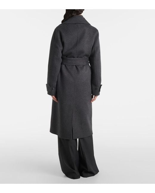 Joseph Black Arline Wool And Cashmere Coat