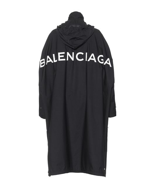 Balenciaga Black Oversized Raincoat
