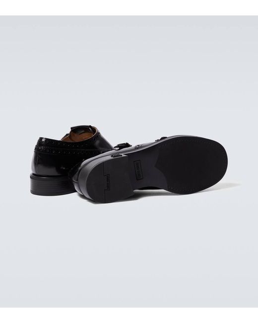 Miu Miu X Church's Monkstrap-Schuhe aus Leder in Black für Herren