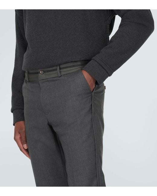 Undercover Gray Wool Slim Pants for men