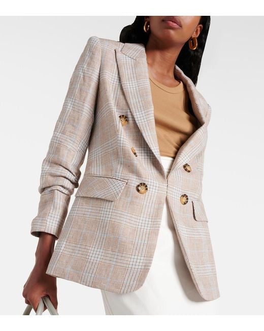 Veronica Beard Gray Beacon Dickey Linen Blazer