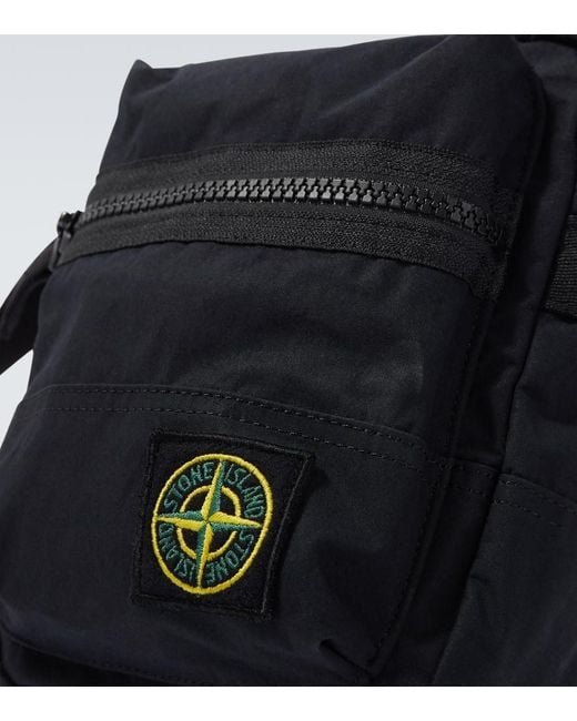 Stone Island Crossbody Bag Aluminium Tela Compass Aus Popeline in Black für Herren