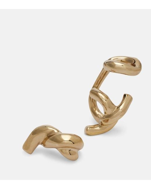 Pendientes Chain Link Givenchy de color Metallic