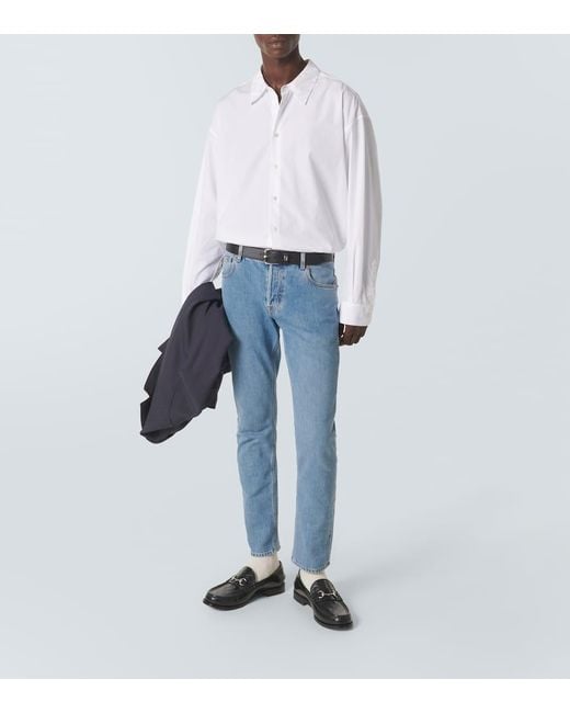 Jeans Rectos De Tiro Medio Gucci de hombre de color Blue