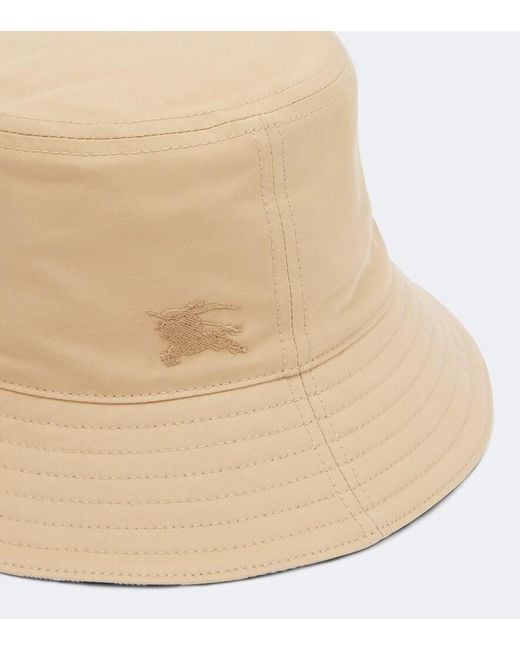 Burberry Natural Ekd Cotton Bucket Hat