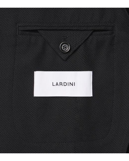 Lardini Black Cotton Blazer for men