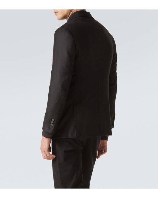 Thom Sweeney Black Cashmere Blazer for men