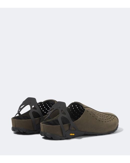 Roa Brown Fedaia Leather Mules for men