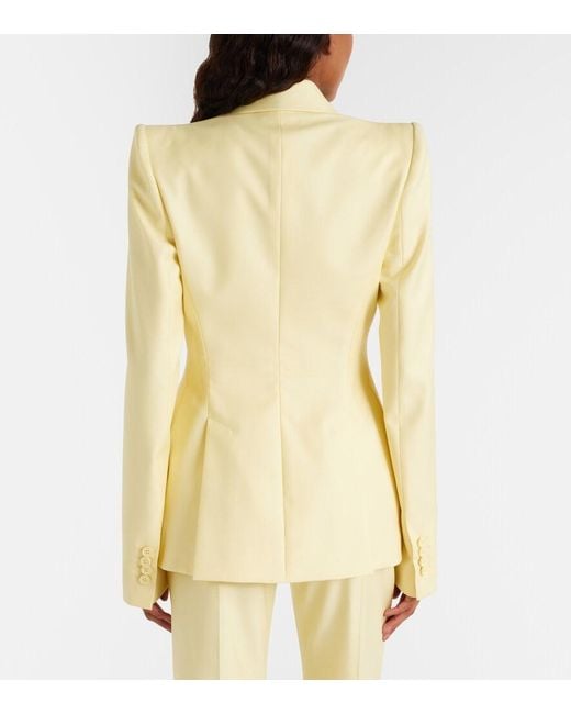 McQueen Natural Single-Breasted Blazer