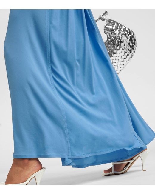 Robe longue Bottega Veneta en coloris Blue