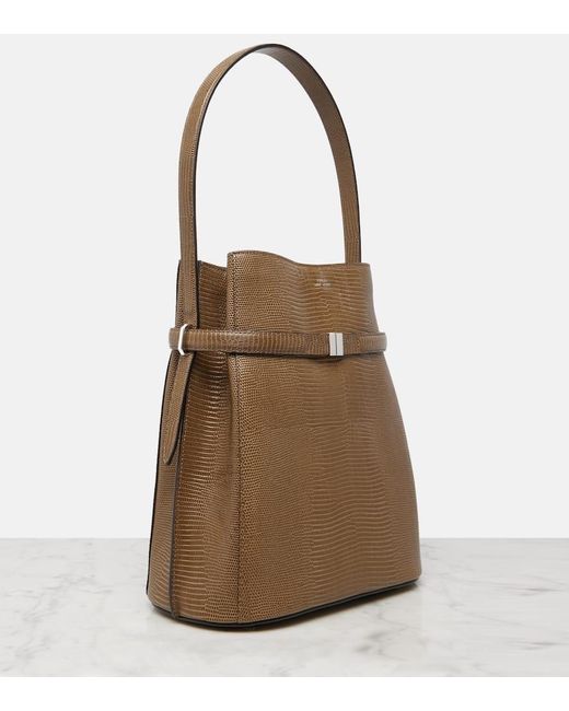 Totême  Brown Bucket Bag Aus Leder