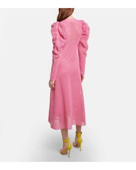 Abito Midi Marlena di Ulla Johnson in Pink