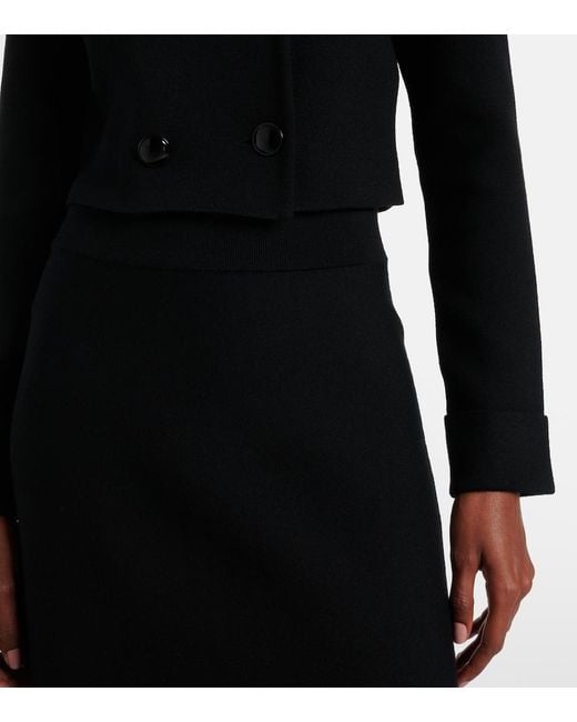 Dorothee Schumacher Black Sharp Ambition Wool-Blend Jacket