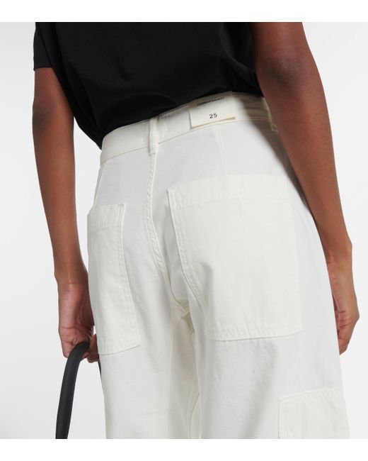 Citizens of Humanity White Marcelle Cotton Cargo Pants