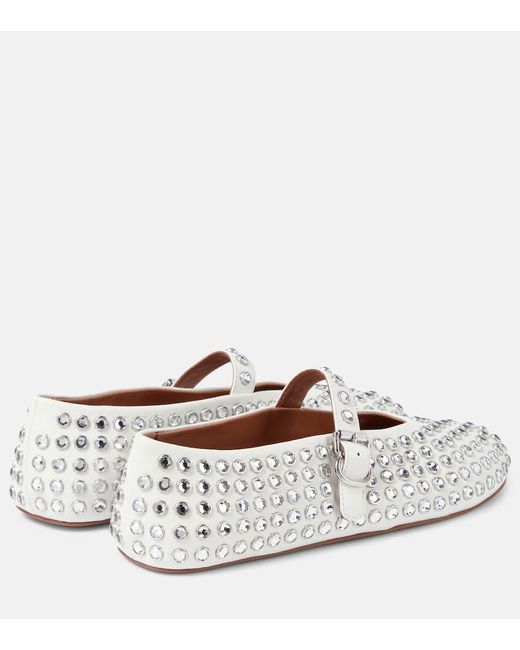 Alaïa White Ballerina Flat