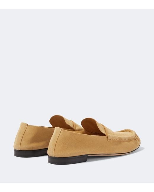 The Row Natural Suede Loafers for men