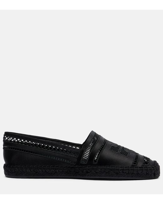Tory Burch Black Open Weave Espdarilles