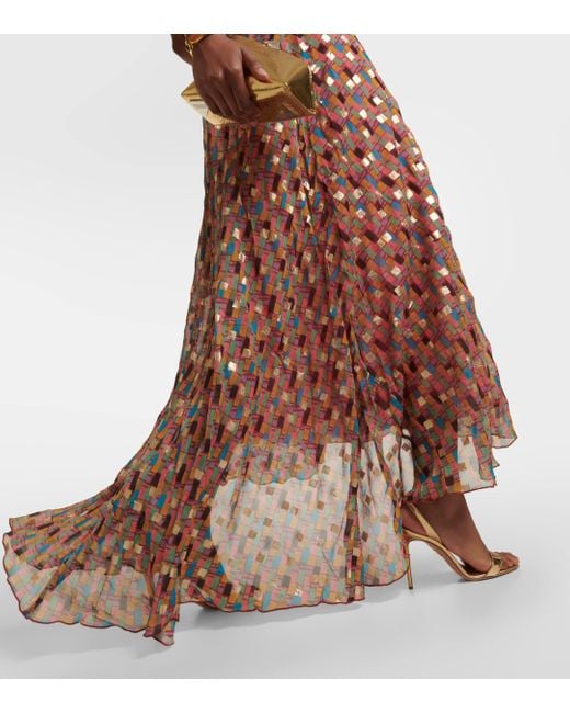 Robe longue Samira Rixo en coloris Brown