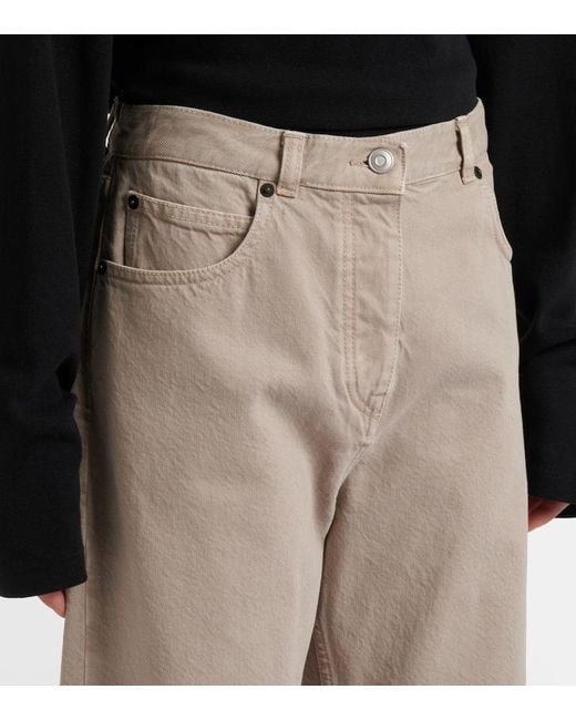 The Row Natural Finbar Wide-Leg Jeans