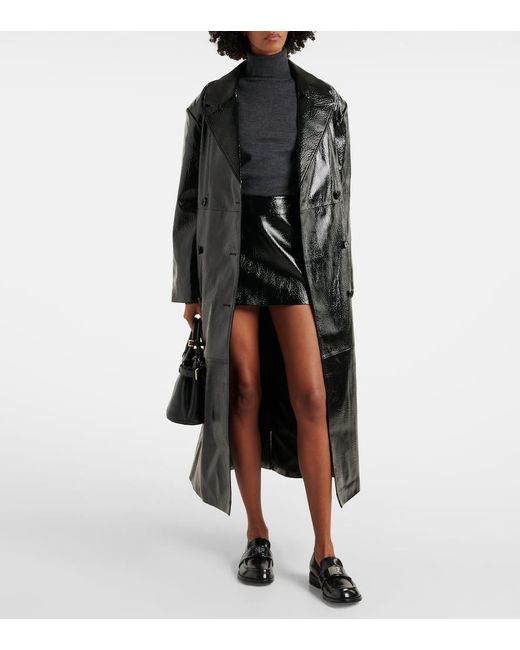 Frankie Shop Black Minirock Mary Aus Lederimitat