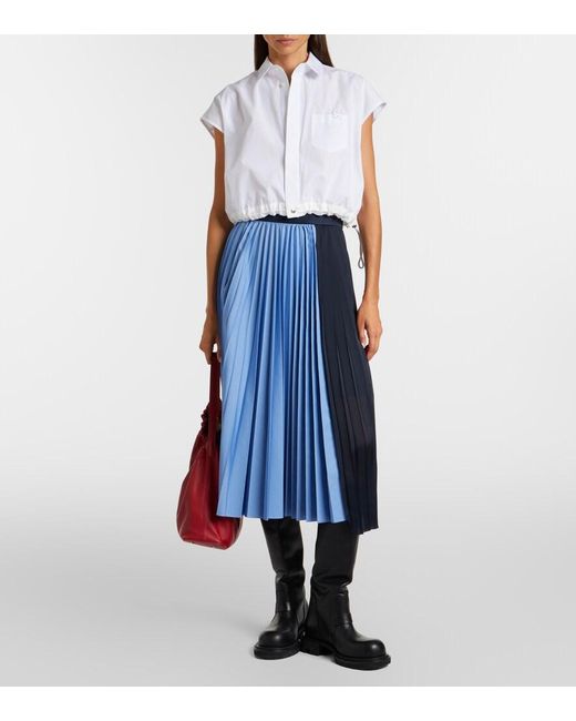 Sacai White Poplin Shirt
