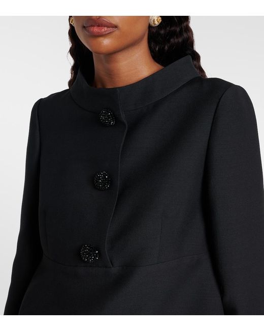 Valentino Black Crepe Couture Minidress