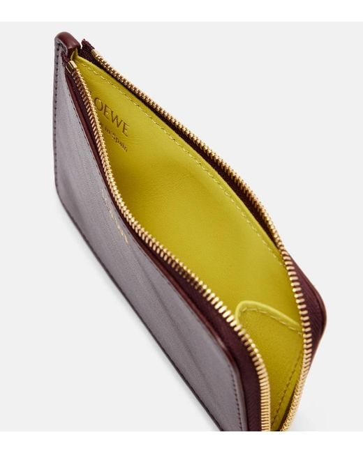 Loewe Red Knot Leather Card Holder