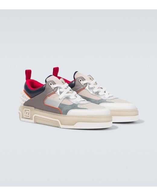 Christian Louboutin Sneakers Astroloubi Aus Leder in Gray für Herren