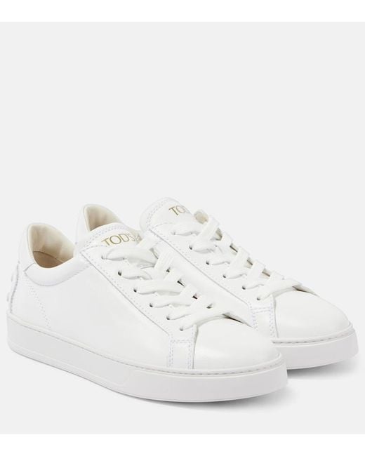 Tod's White Leather Sneakers