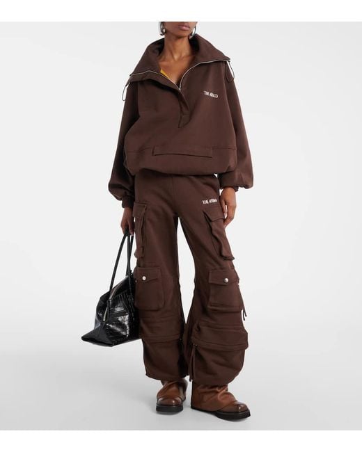 Pantalones Cargo Fern De Algodon The Attico de color Brown