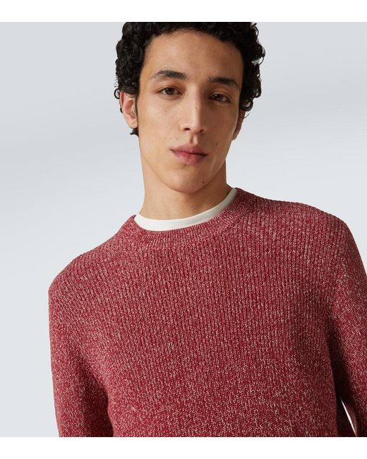 Pullover di Brunello Cucinelli in Red da Uomo