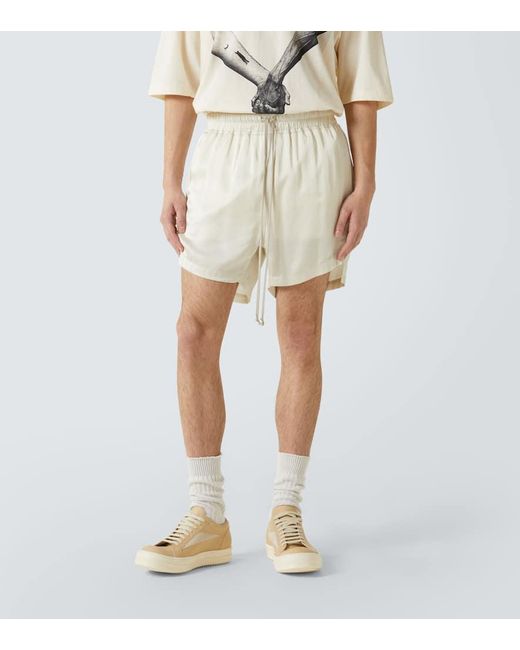 Shorts Charmeuse Rick Owens de hombre de color Natural