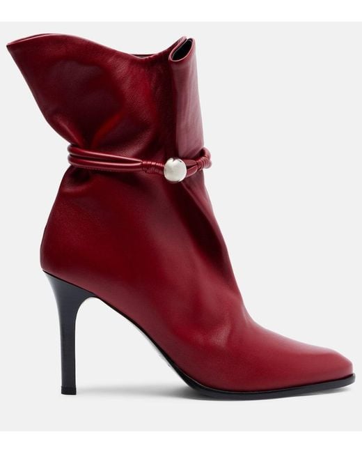 Isabel Marant Red Lolya Boot