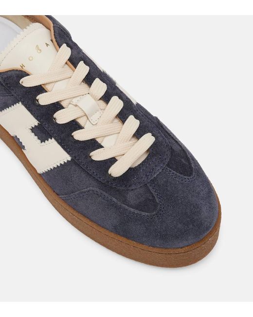 Hogan Blue Cool Suede Platform Sneakers