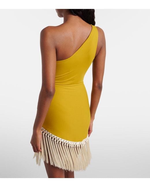 Taller Marmo Yellow Yacare Swimsuit And Beach Cover-Up Set
