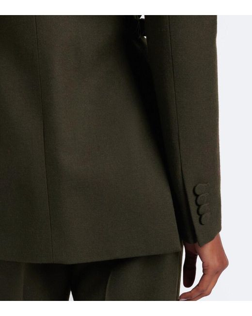Gabriela Hearst Black Epona Chain-Detail Virgin Wool Blazer