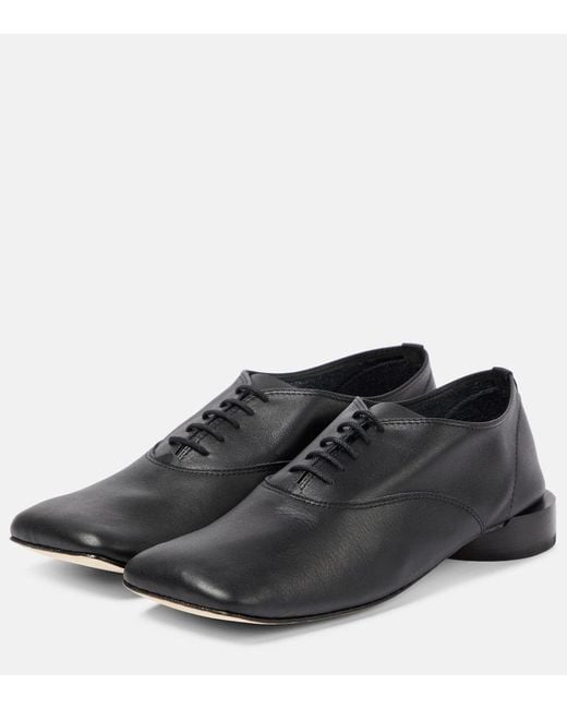 Jacquemus Black X Repetto Les Zizi Leather Derby Shoes