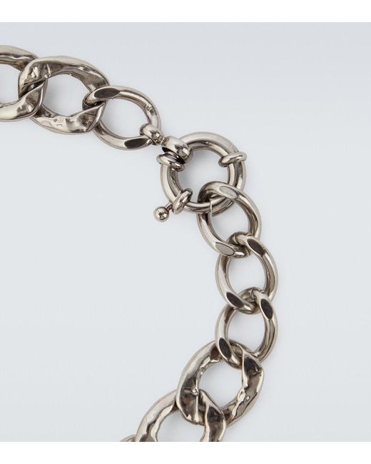 Saint Laurent Brown Cassandre Bracelet for men