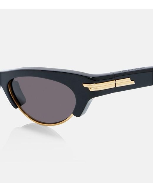 Bottega Veneta Brown Fashion Show Cat-Eye Sunglasses