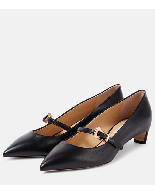 Gabriela Hearst Blue Marino Leather Pumps