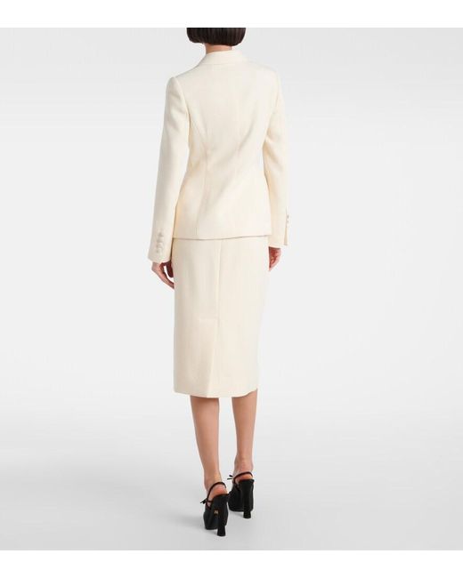 Dolce & Gabbana Natural Virgin Wool Blazer