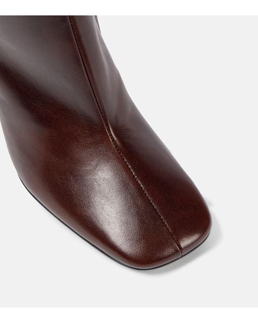 Dries Van Noten Brown Glove 105 Leather Ankle Boots