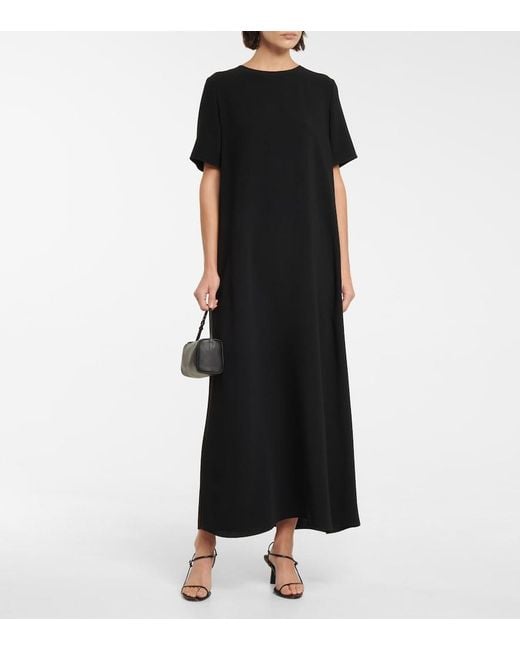 The Row Black Robi Maxi Dress