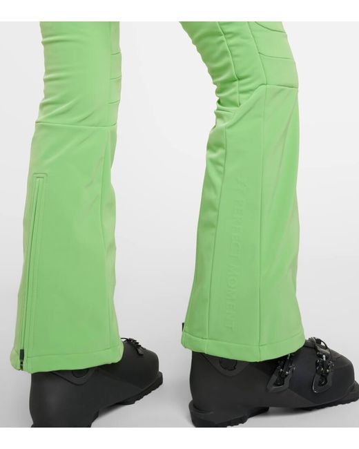Pantalones de esqui flared Aurora Perfect Moment de color Green
