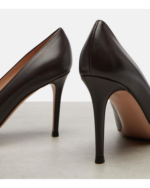 Gianvito Rossi Brown Gianvito 85 Leather Pumps