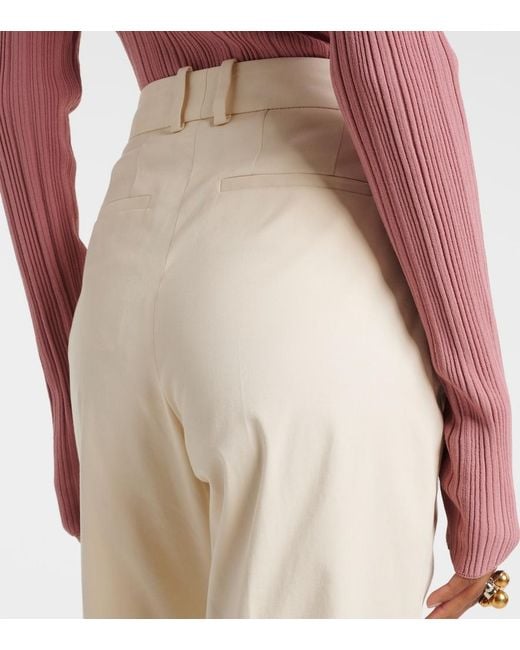 Joseph Natural New Coleman Cotton Straight Pants